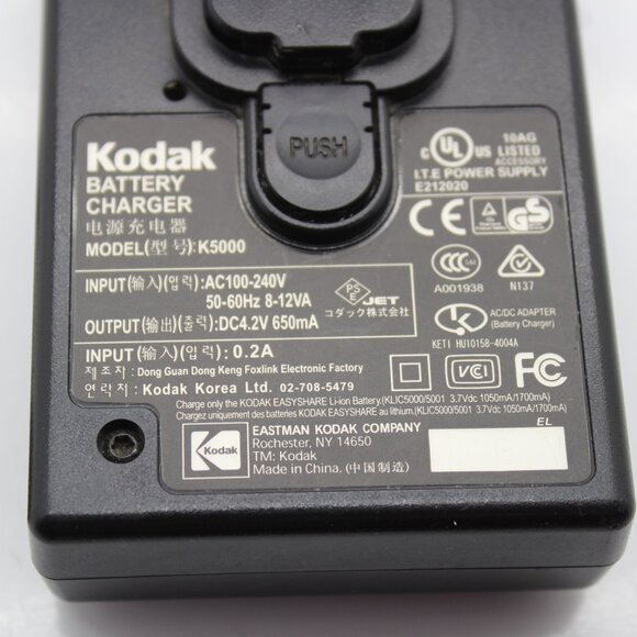 Kodak Li-Ion Rapid Battery Charger Model K5000 With Battery KLIC 5000 - Picture 5 of 6